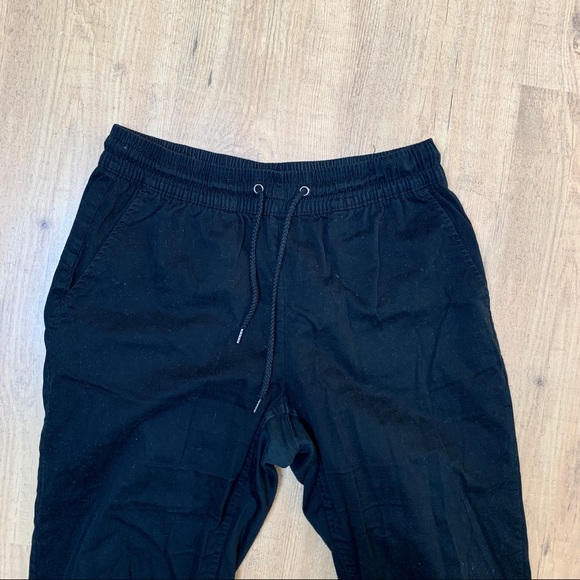Black Twill Joggers - Picture 3 of 5